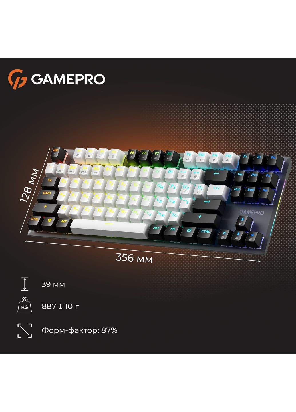 Клавіатура бездротова Genesis Joker Pro MK124G Pro Gray GAMEPRO (369723241)