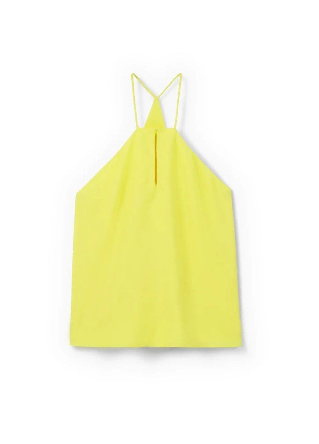 Желтая демисезонная блуза Mango