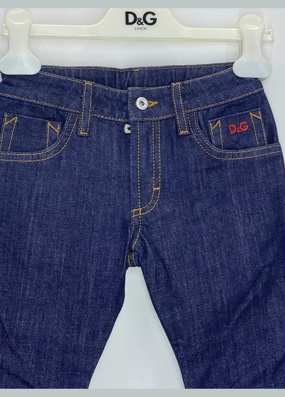 Темно-синие демисезонные прямые джинсы D&G