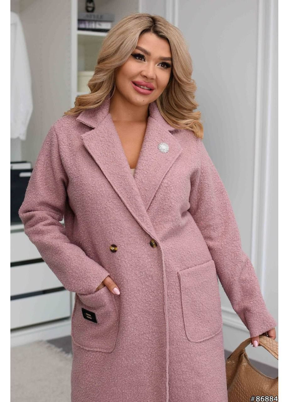 Пудровое демисезонное Женское пальто Гермес