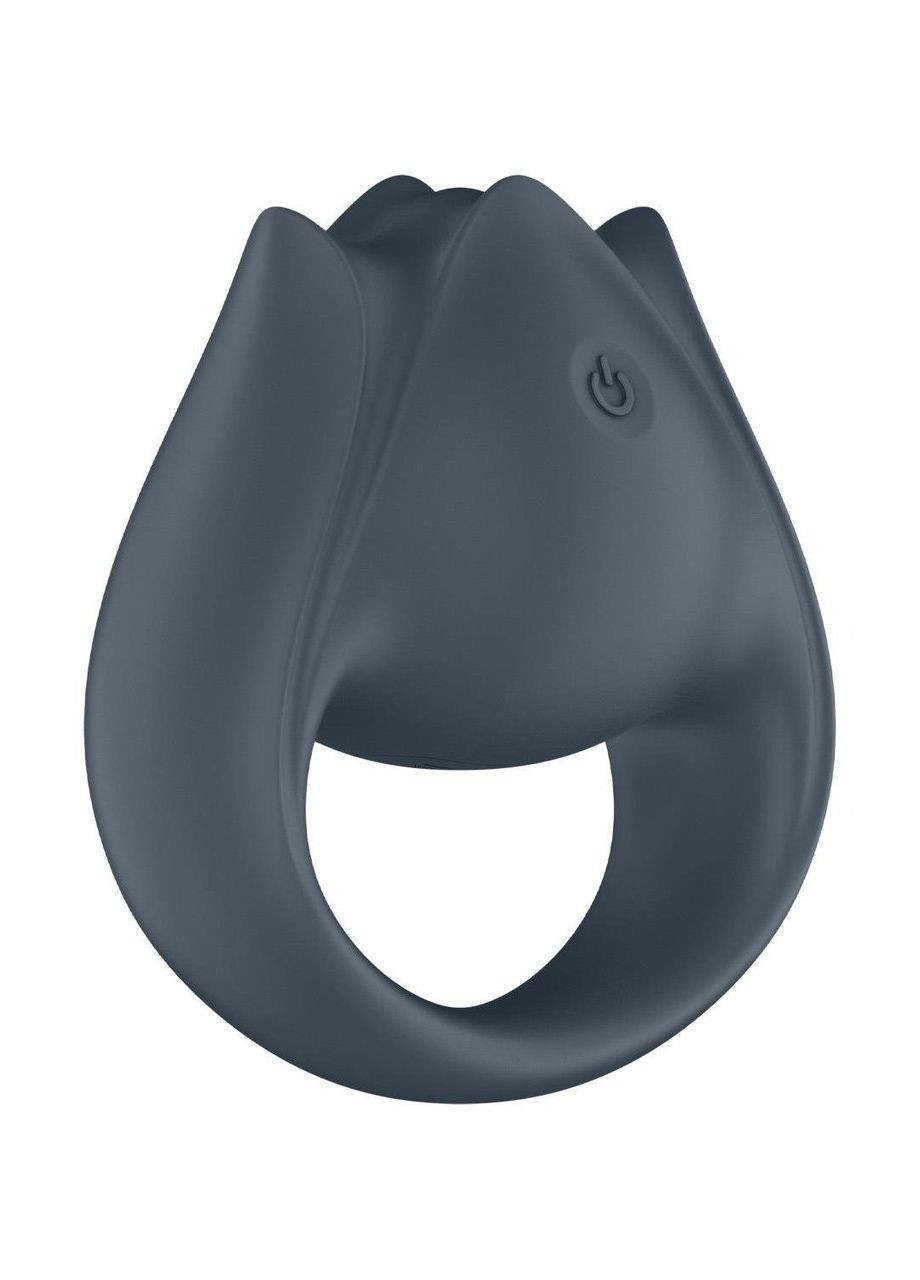 Вибратор для пар Perfect Pair 2 с кольцом для пальцем, серый Satisfyer (339863906)