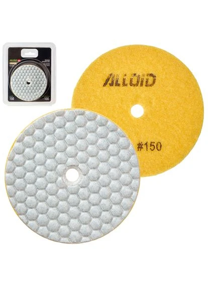 Pro. Круг алмазный шлифовальный на липучке HEXAGON 100 мм, зерно 150 Alloid (386226406)