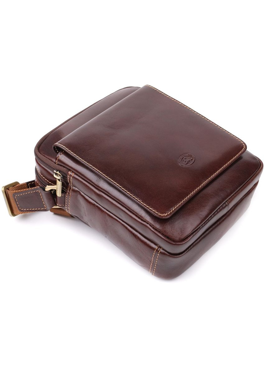 Мужская сумка с карманами из гладкой натуральной кожи 20856_1 (9148-17 moro) Tony Perotti (362043643)