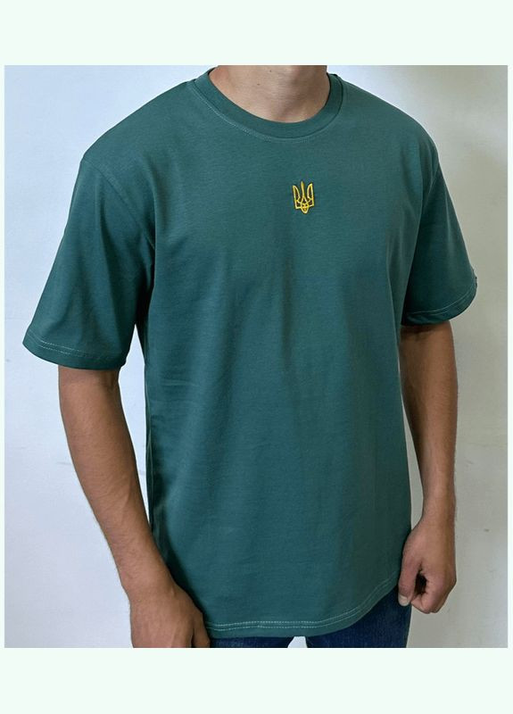 Темно-зеленая стильная футболка Hector