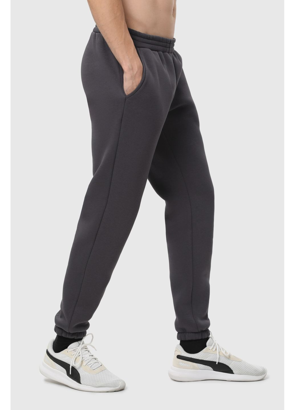 Темно-серые повседневный зимние джоггеры брюки RAY