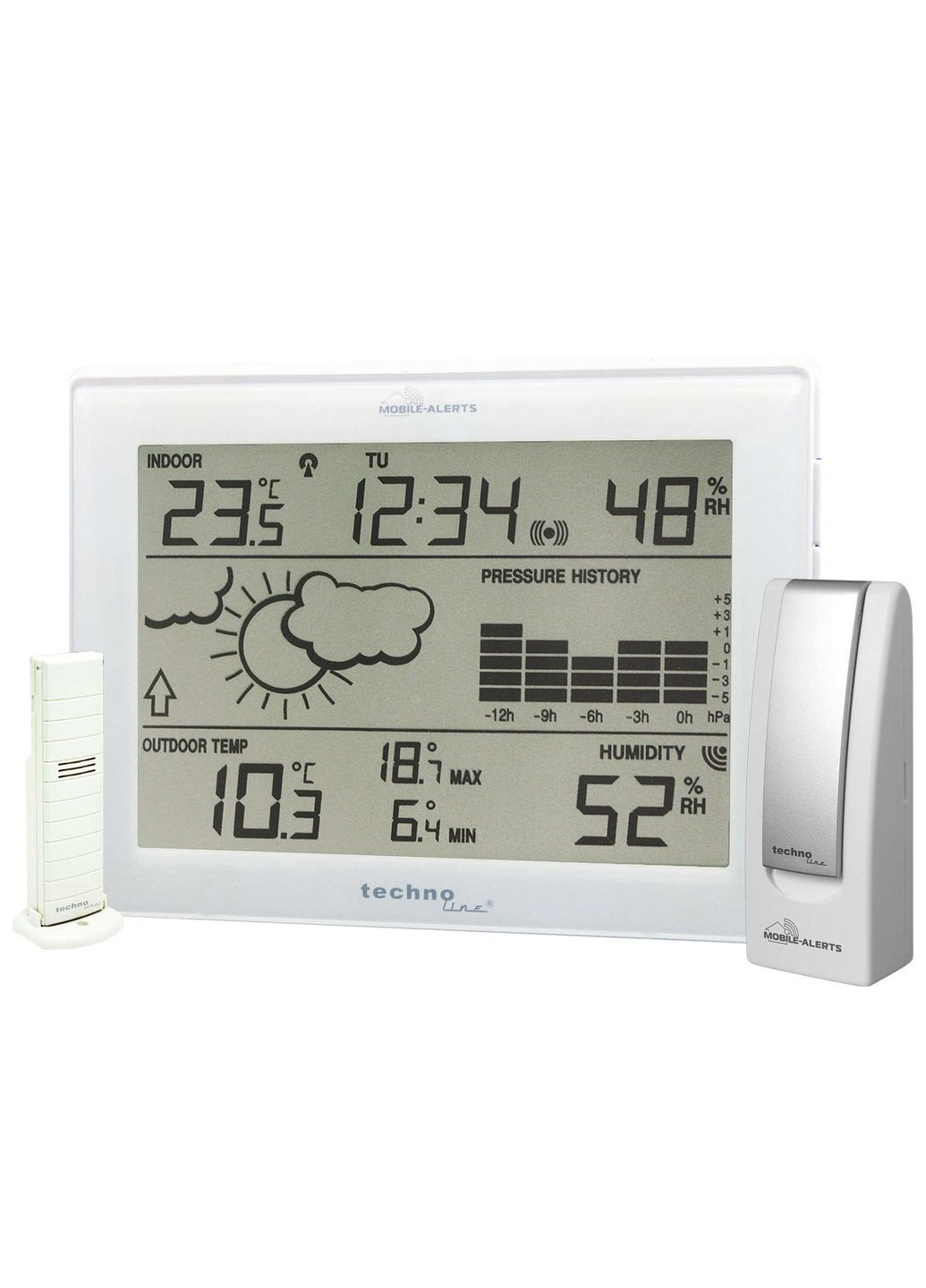 Метеостанція з термо-гігро радіодатчиком і мобільним шлюзом Mobile Alerts Set MA10006 (MA10006) Technoline (315341937)