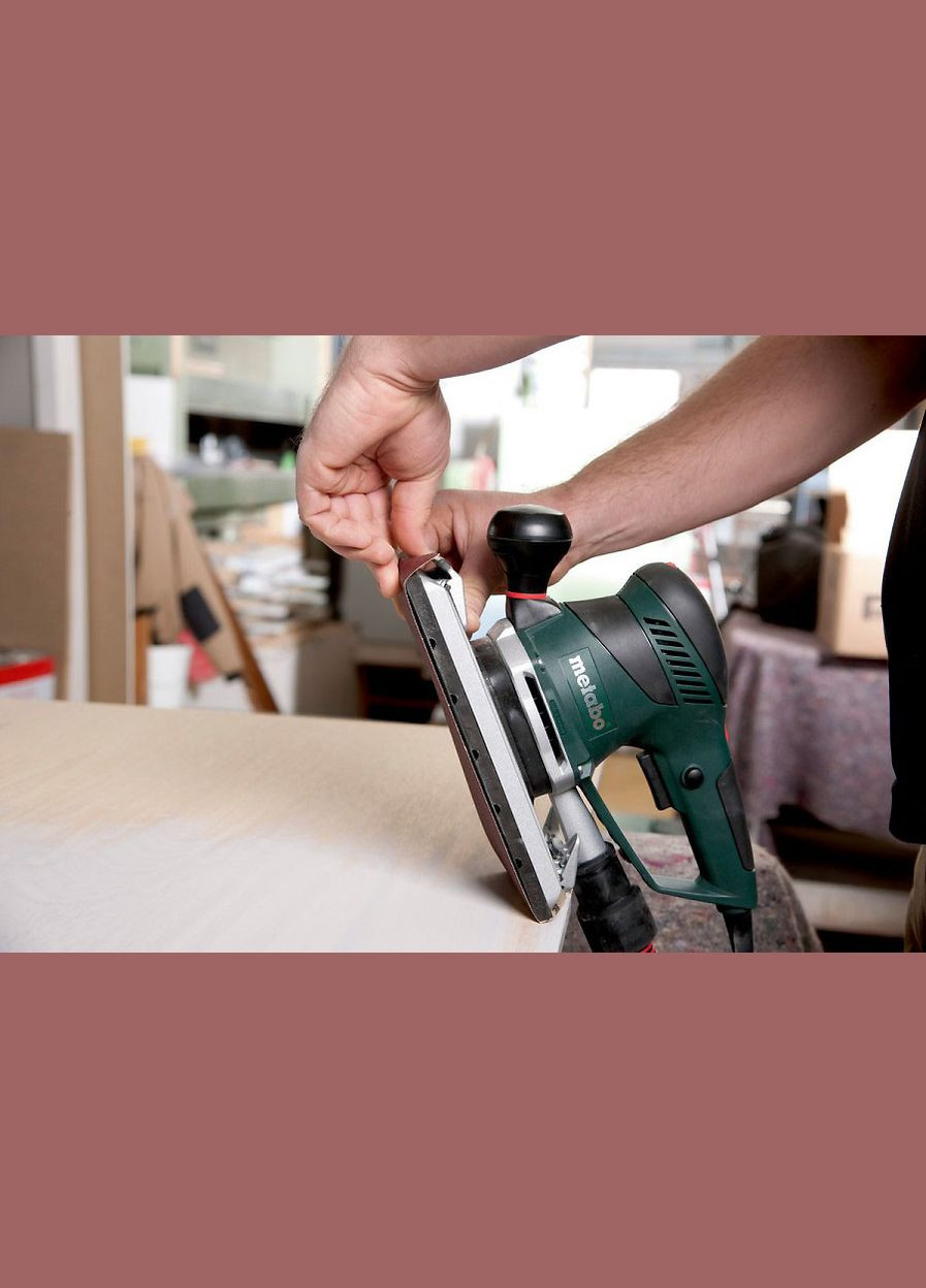 Вібраційна шліфмашина SRE 4351 TurboTec, 350 Вт, з підключенням додаткових резервів потужності (Картон) 611351000 (5683) Metabo (295031272)