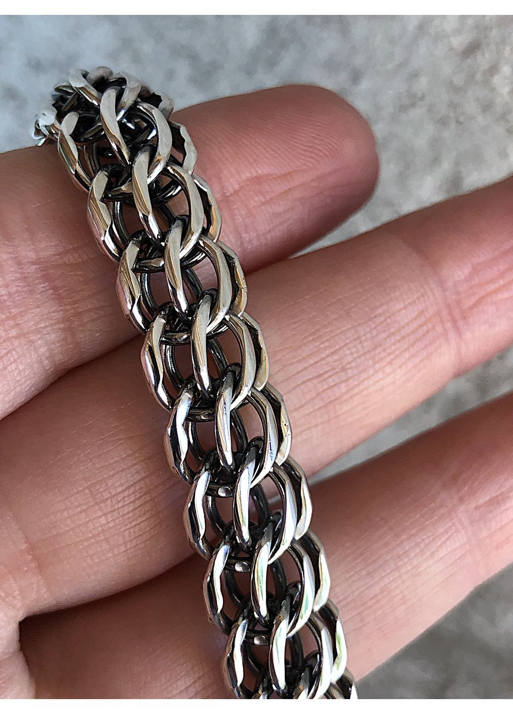 Серебряная мужская цепочка "Венеция" DeLoS (351388135)