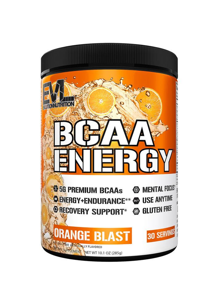 Аминокислотный комплекс BCAA Energy 282 g (Orange) EVLution Nutrition (291848537)