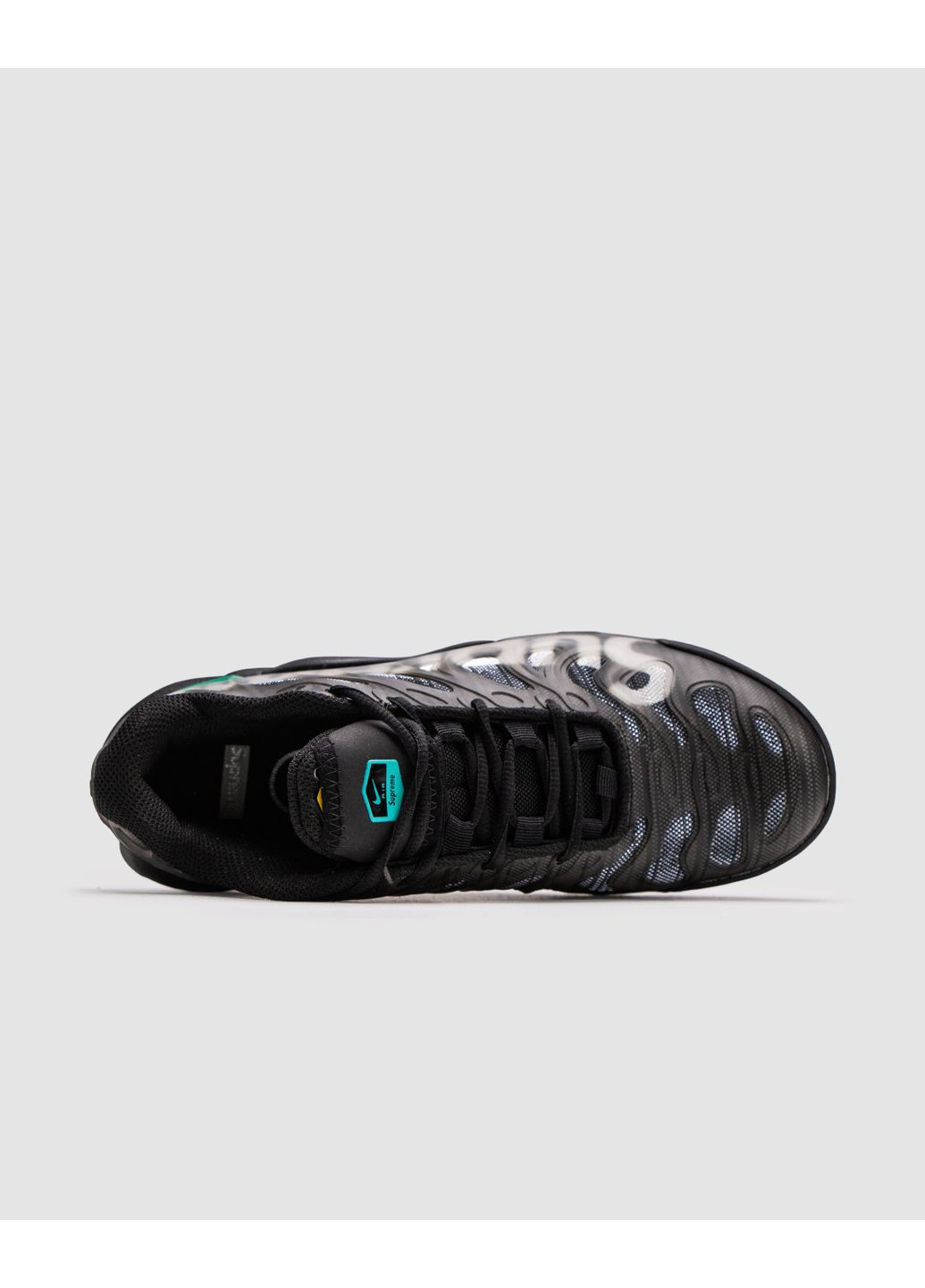 Черные демисезонные кроссовки мужские nike air max tn x supreme black galactic jade найк аир макс тн No Brand