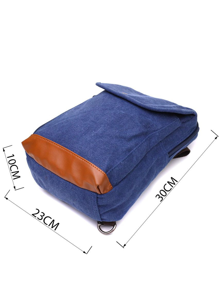 Сучасний рюкзак для чоловіків із щільного текстилю 22184 Синій Vintage (328449864)