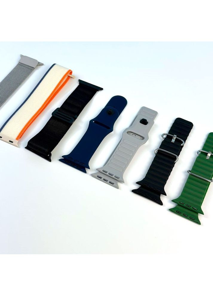 Смарт-годинник Smart Watch T24 Ultra набір з 7-ма ремінцями No Brand (353497738)