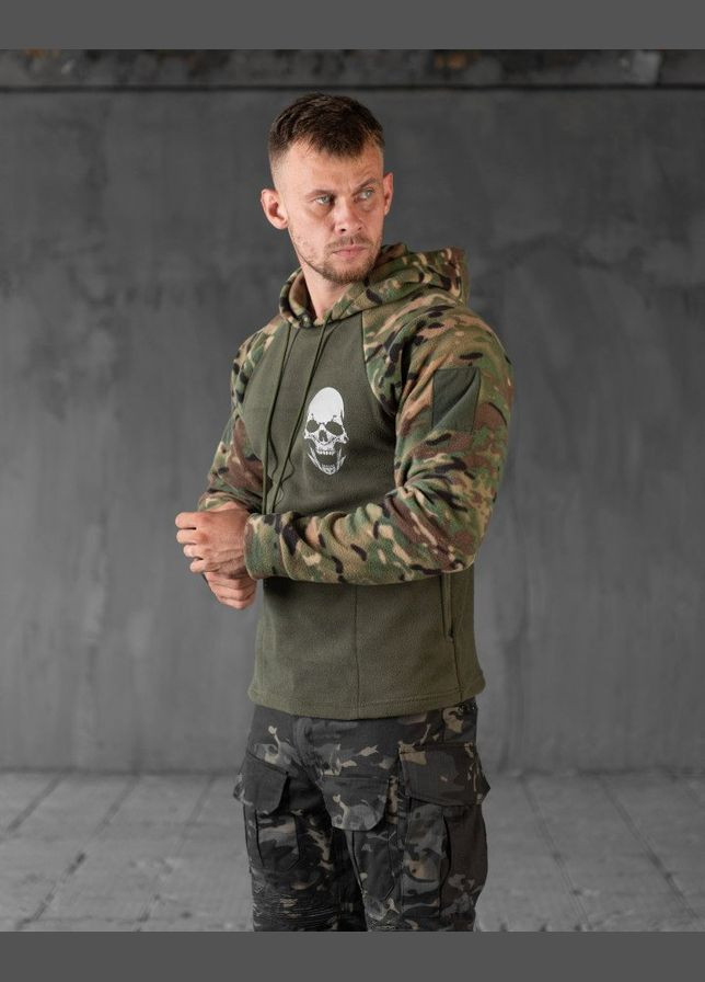 Тактическая кофта на флисе с принтом Девушки олива + мультикам No Brand (304547472)