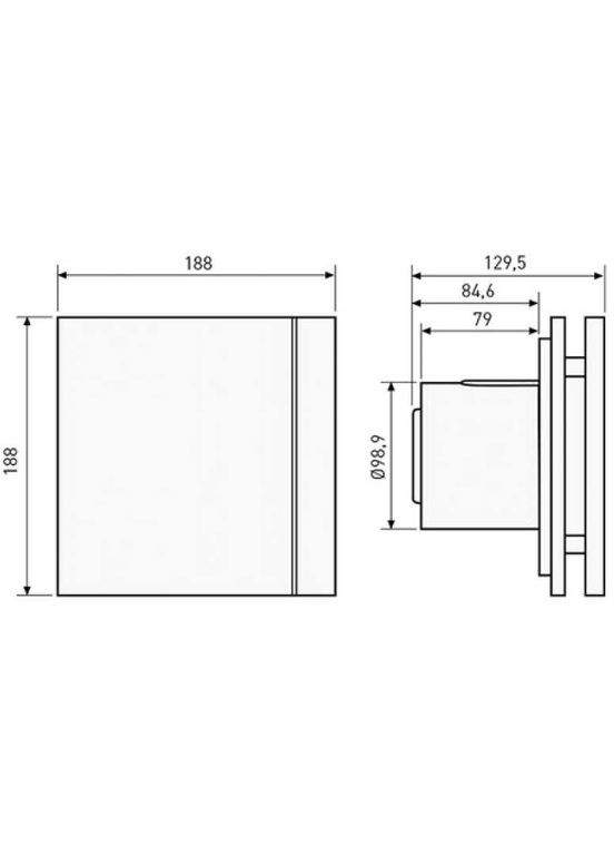 Вытяжной вентилятор SILENT-100 CZ CHAMPAGNE DESIGN 4C SOLER&PALAU (323124540)