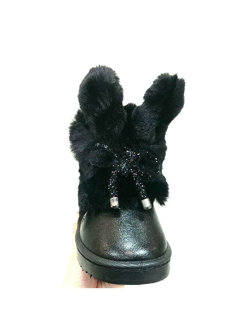 Уги для дівчинки черрні. Розмір 26-16,5 см Fashion (369144383)