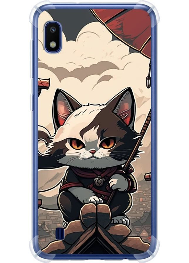 Силикон с усиленными углами чехол 'Япония - кот на крыше' для Endorphone Samsung Galaxy A10 2019 A105F (278236251)