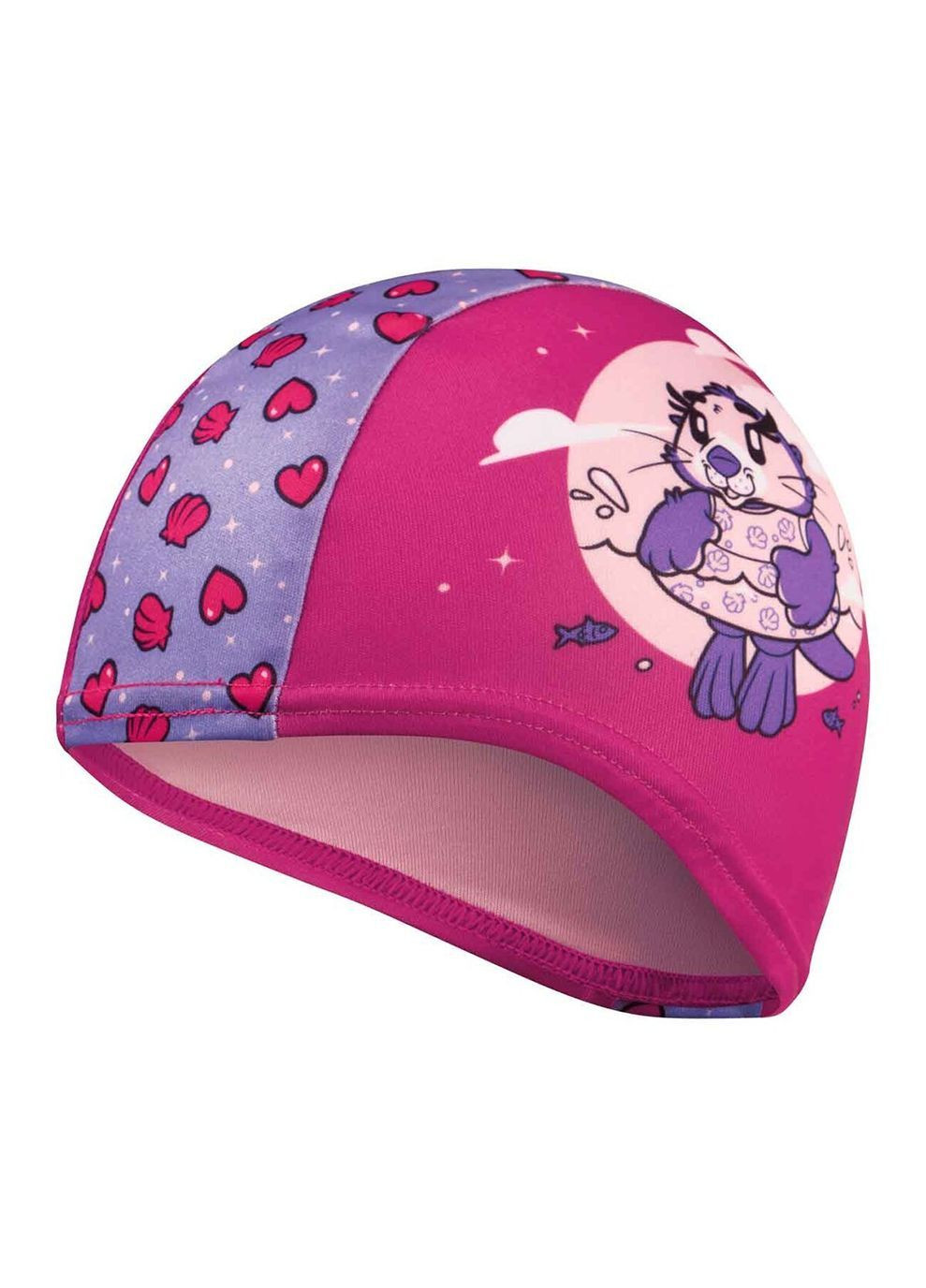 Шапка для плавания PRINTED POLYESTER CAP IU розовый, фиолетовый Speedo (282617027)