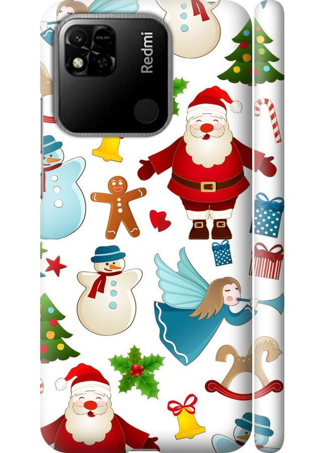 3D пластиковий матовий чохол 'Новорічний 1' для Endorphone Xiaomi Redmi 10A (315500699)