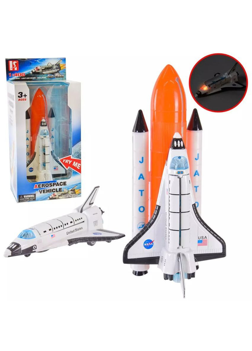 Космічний корабель іграшка зі світлом та звуком на батарейках, масштабна модель No Brand HF9003 (371924095)
