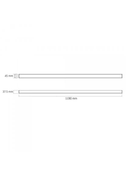 LED светильник линейный BN03 50W 1.2М 5000K 220V Black Videx (381201812)