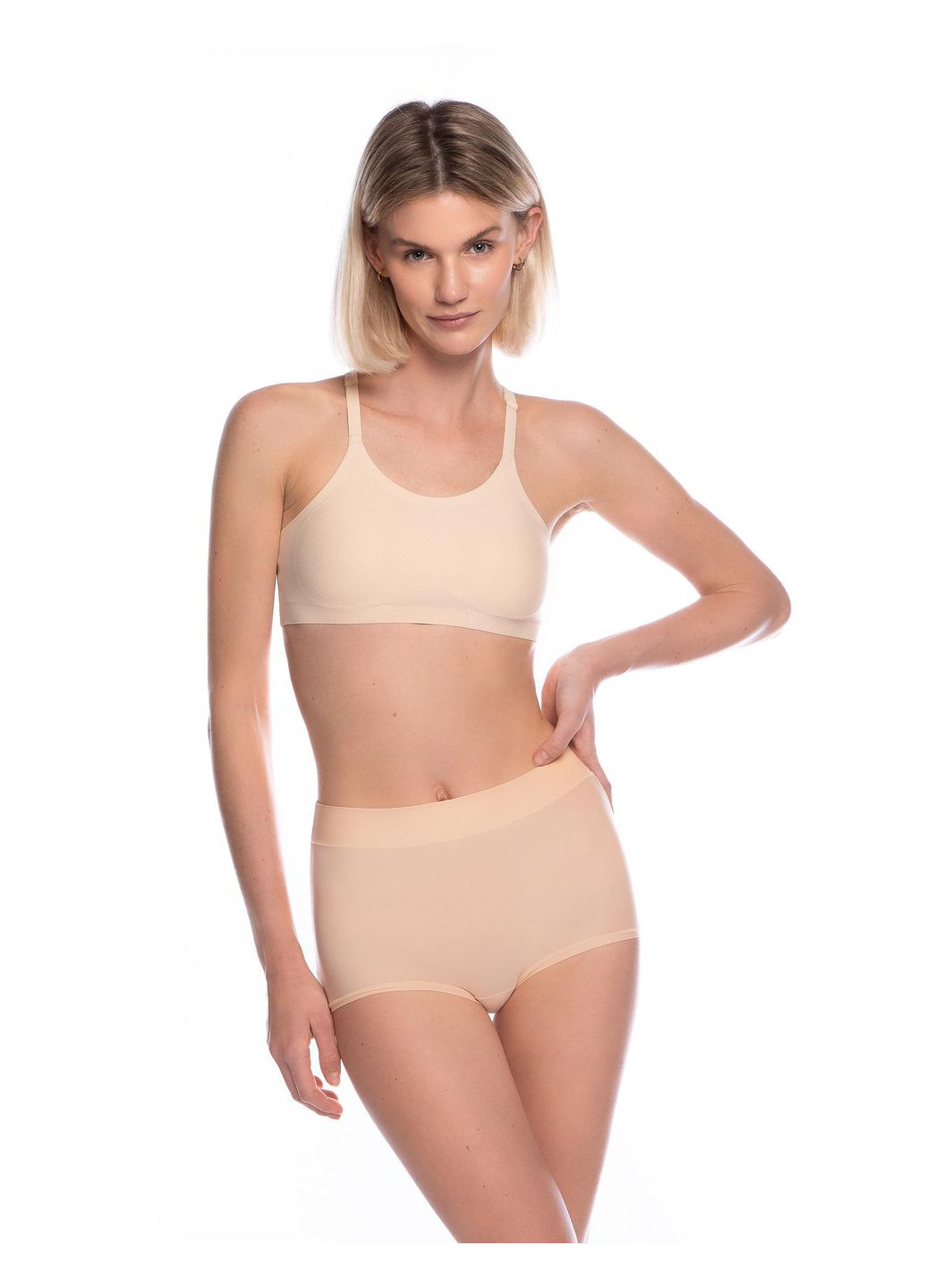 Трусы женские с высокой талией maxi L/XXL beige (бежевый) (арт FIT6000SZ-06) Lama (294051483)