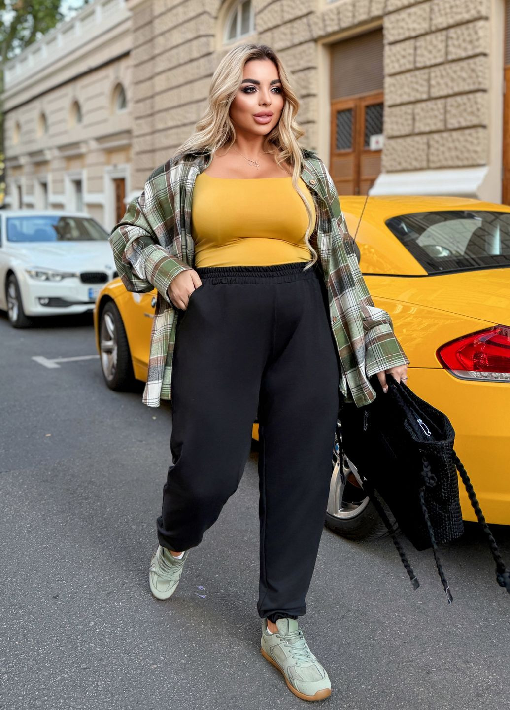 Спортивні штани джогери жіночі з двонитки No Brand (362734056)