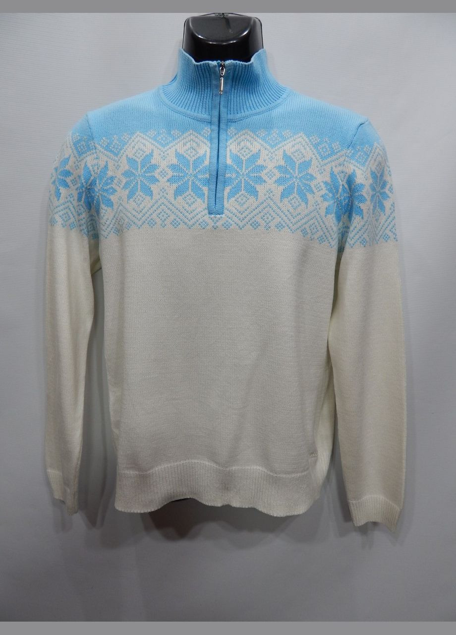 Білий зимовий светр чоловічий під горло р. 48-50 058см Izod