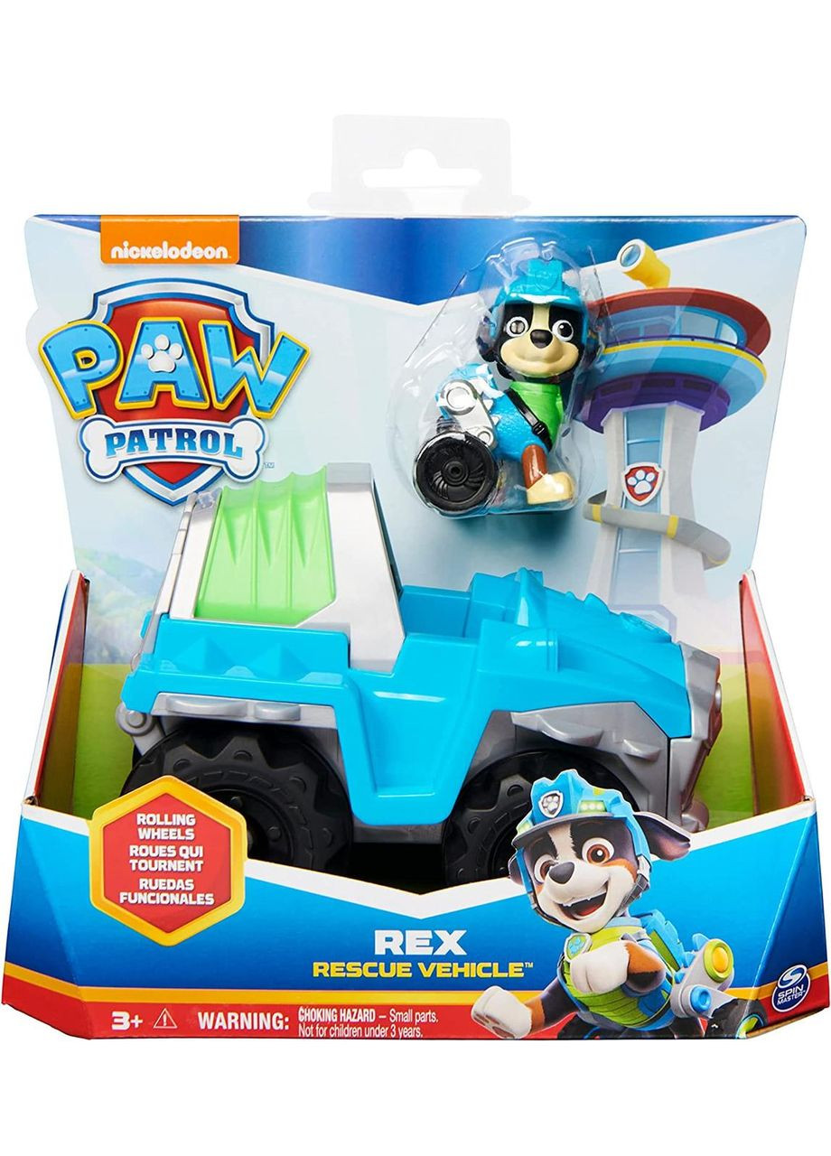 Щенячий патруль Рятувальний автомобіль та фігурка Рекс. Paw Patrol Rex's Dinosaur Rescue Vehicle with Collectible Figure Spin Master (365251726)