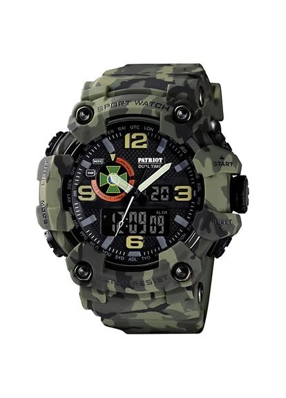 Наручний годинник 002CMGRDPS ДПС Зелений камуфляж + Коробка. Patriot (377734671)