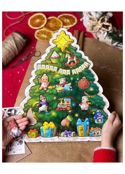 Пазл с подсказкой "Новогодняя елка" (TS01091996197299) Ubee (373407002)