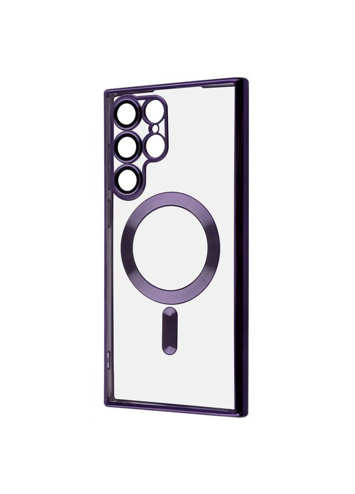 Чехол Metal Color Case with Magnetic Ring для Samsung Galaxy S22 Ultra Deep purple Wave (379691140)
