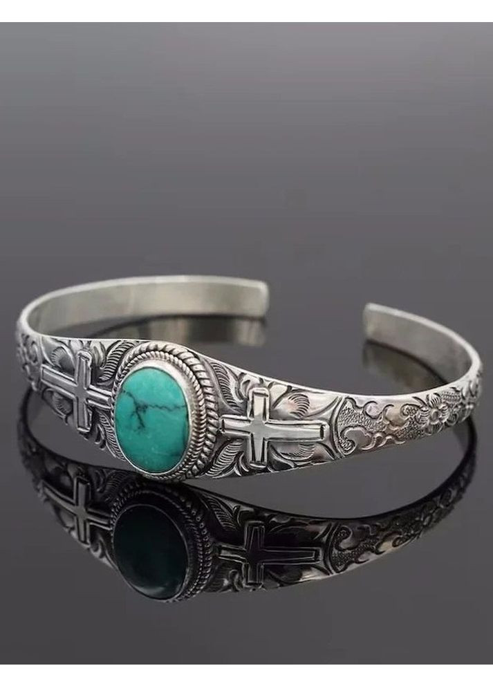 Античный стиль браслет с крестами и камнем, 2655 No Brand (365730746)