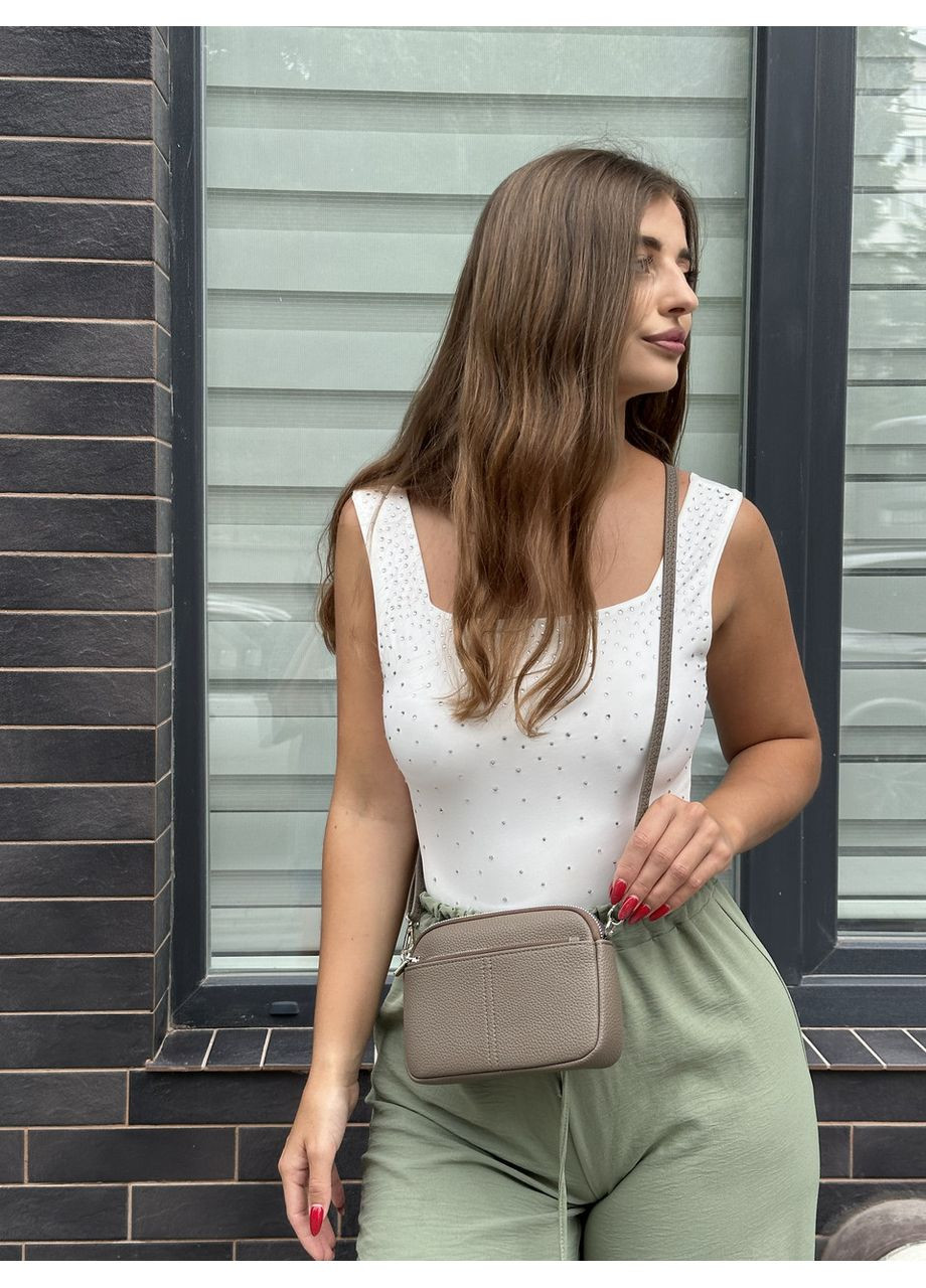 Женская сумка через плечо маленькая из экокожи для телефона черная/ сумочка женская ля телефона No Brand (350613433)