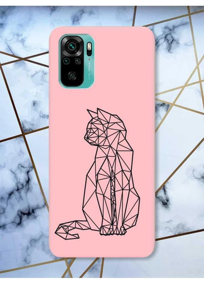 Матовый чехол на Xiaomi Redmi Note 10 / Note 10s Кошечка принт 124 Creative (359493207)
