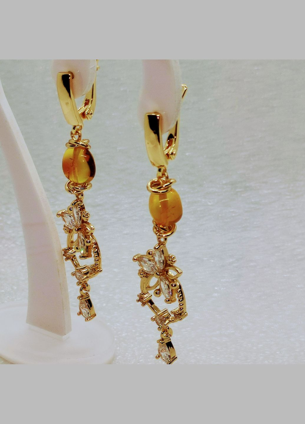 Сережки 3150 з натурального бурштину MINOV (315721822)