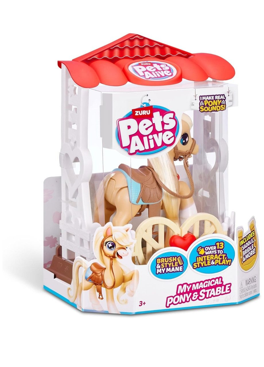 Игровой набор Pets Alive My Magical Pony Очаровательный пони в домике Zuru (323222552)