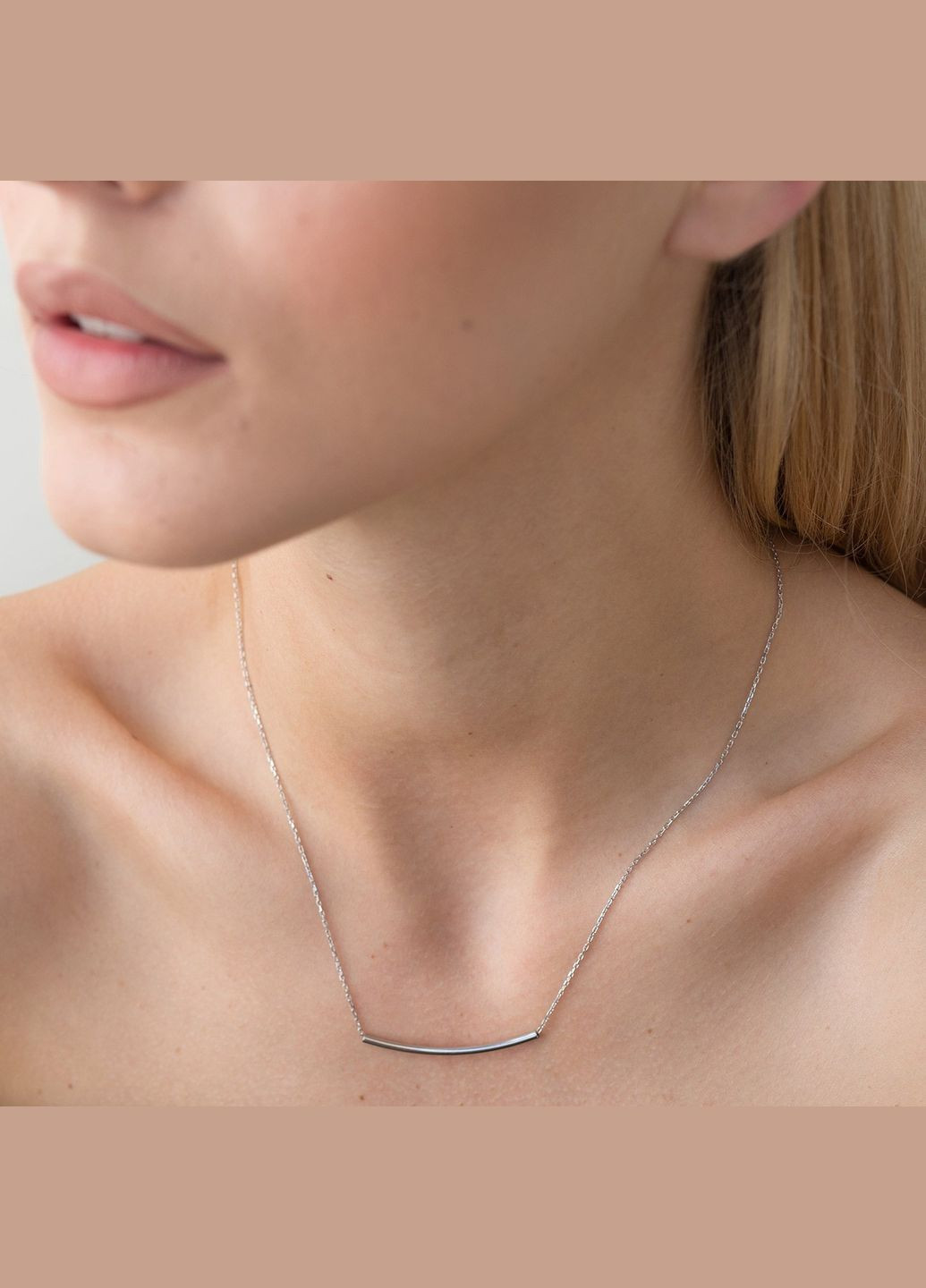 Серебряное колье без камней 18790 55 Oniks (264024994)