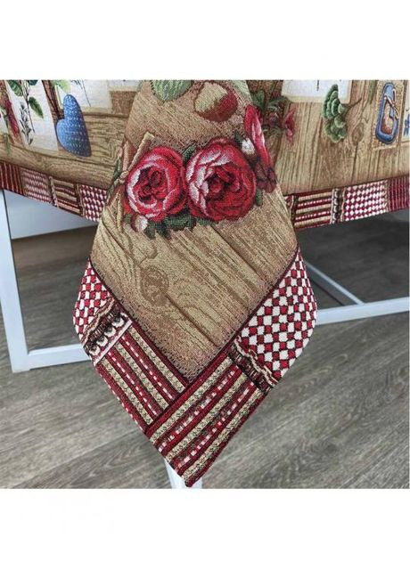 Гобеленовая скатерть Wooden Разноцветный 95x100cм (2892) Прованс (361785045)