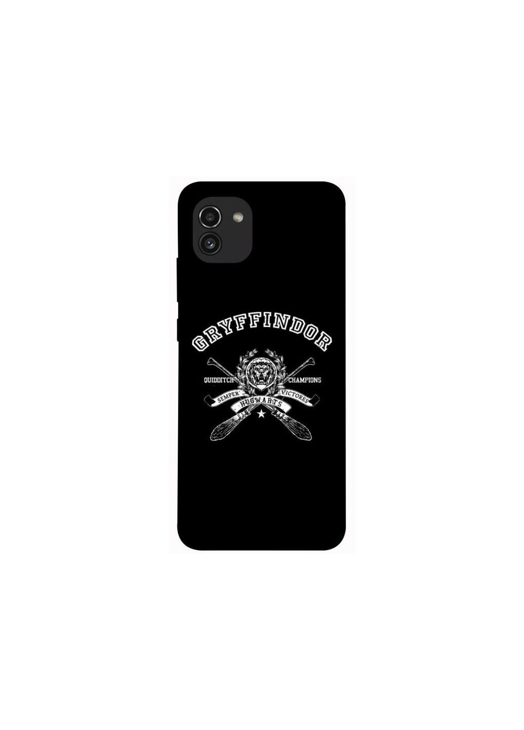 Чехол на Samsung Galaxy A03 Gryffindor logo Harry Potter Frontalka (361983256)
