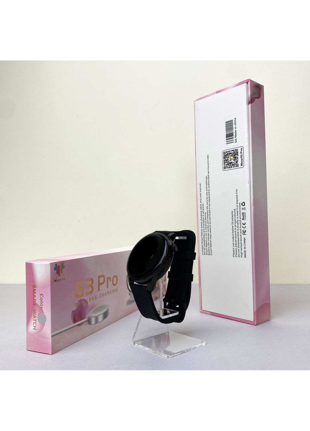 Розумний годинник G3 Pro Чорний смарт-годинник для здоров'я та фітнесу з моніторингом активності Smart Watch Watch 41 mm (372460335)