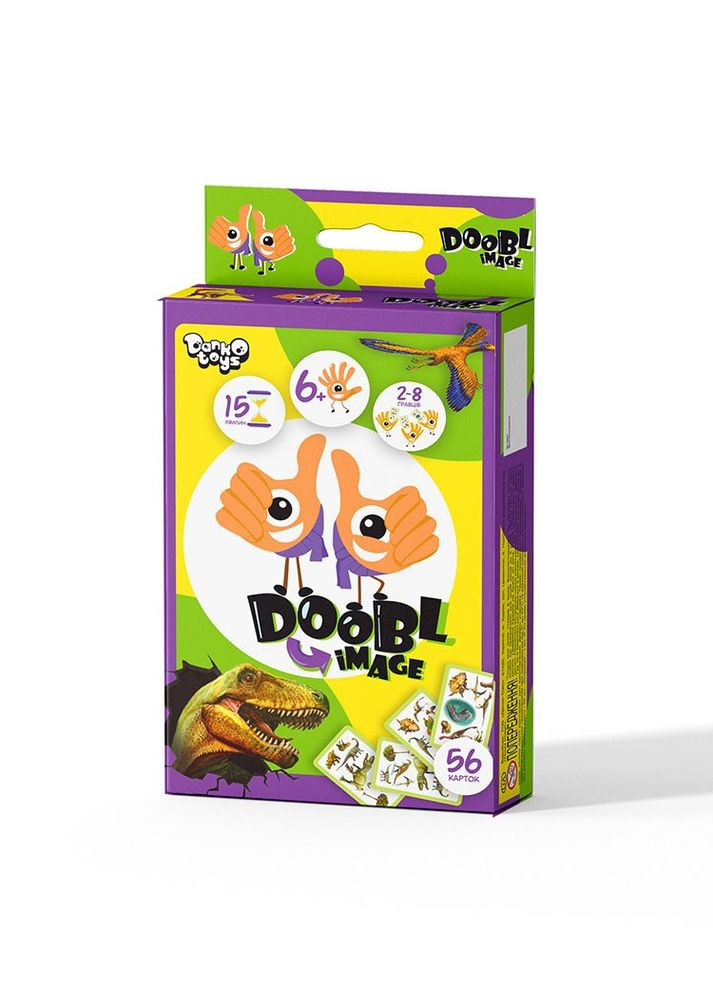 Настольная развлекательная игра "Doobl Image mini" Dino рус (4823102809946) Danko Toys (292708021)