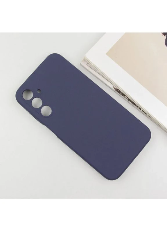 Чехол накладка Full Camera для Samsung Galaxy A55 силіконовий темно-синий No Brand (402177728)