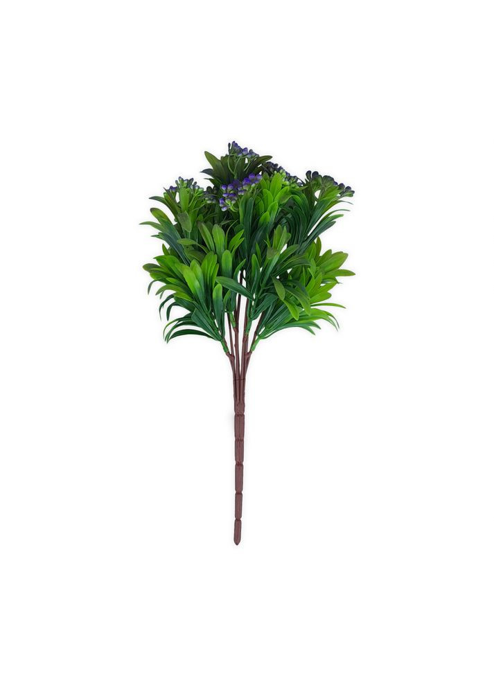 Искусственная ветвь зелени с фиолетовыми ягодами 36 см 106 No Brand (272150260)