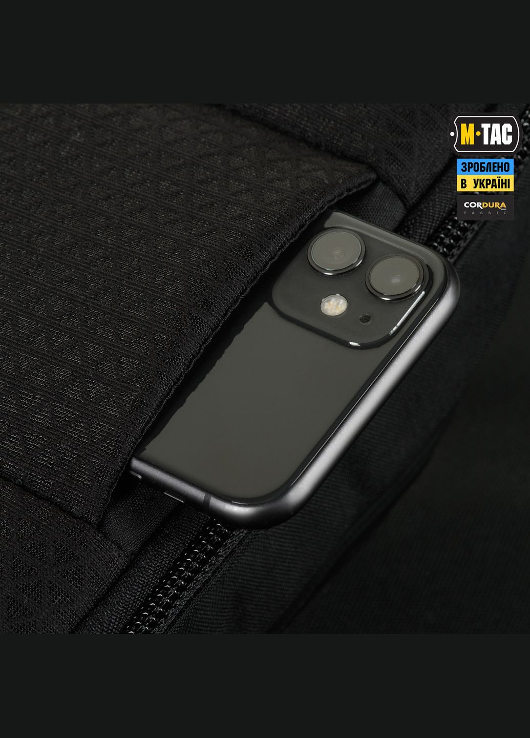 Сумка Sphaera Hardsling Bag Large с липучкой Elite Black M-TAC (303262138)