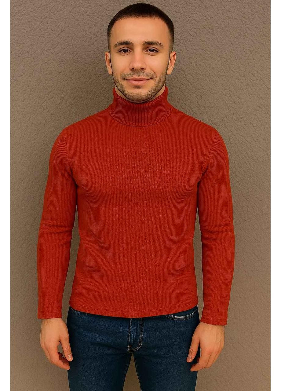 Терракотовый зимний кардиган Leliss