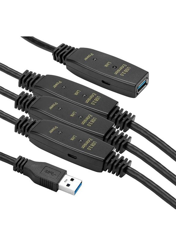 Активный удлинитель USB 3.0 AM-AF 30 м (CA912872) PowerPlant (333317023)