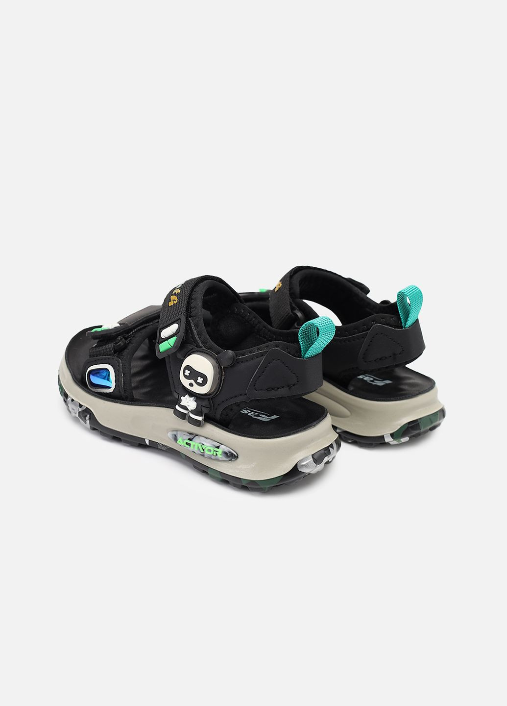 Черные босоножки для мальчика цвет черный cb-00270672 Buddy Sheep