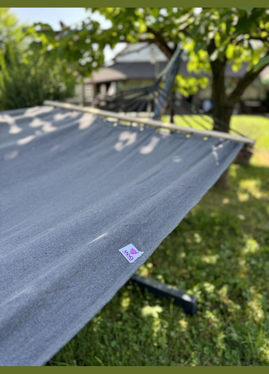 Стойка для гамака + Гамак с планкой WISH двухместный XXL 200х150 WCG (342121125)