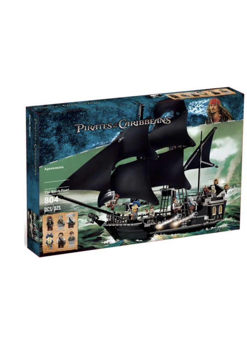 Конструктор "Чорна перлина - Піратський Корабель" 804 деталі Bella (348437489)