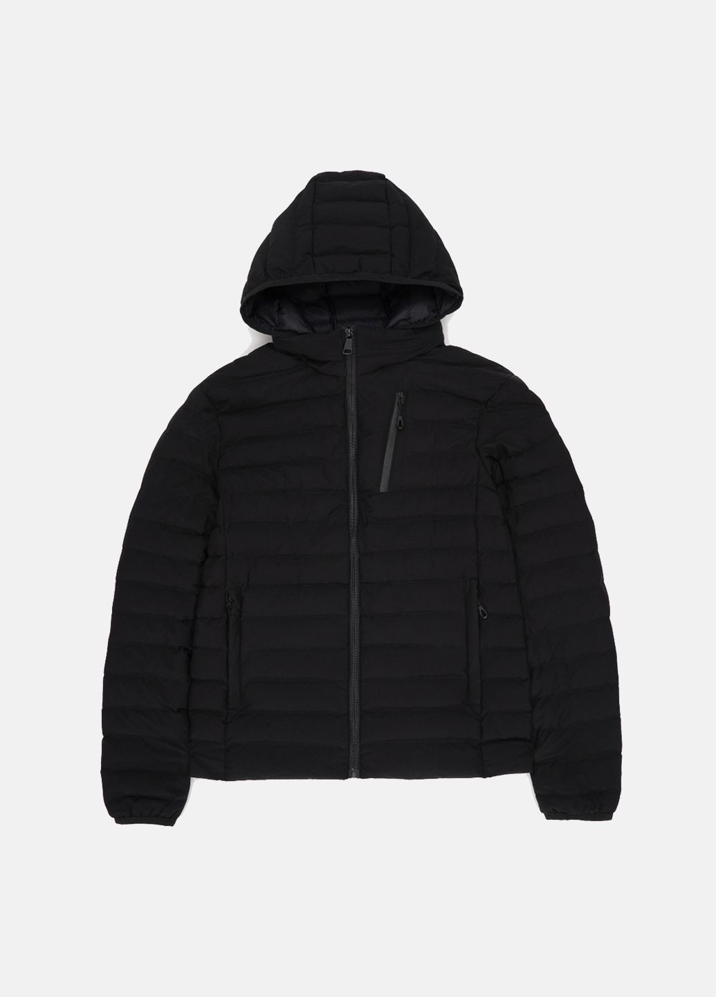 Чорна демісезонна куртка Brand-X